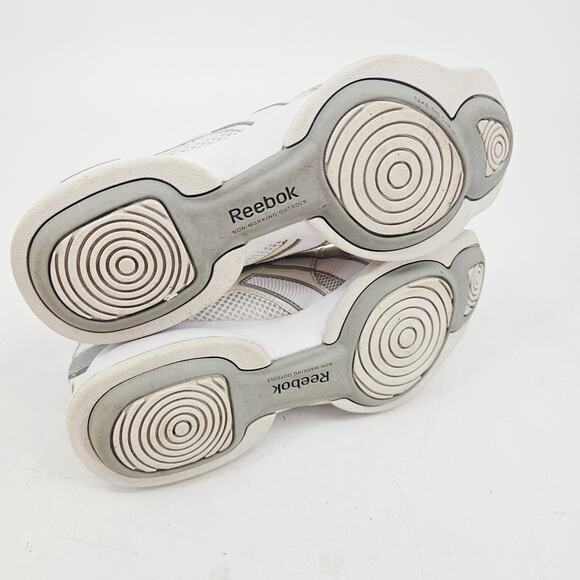 Y2K Reebok EasyTone Smooth Fit Athletic Walking Sneaker Shoe White Womens 8.5 - Picture 6 of 9